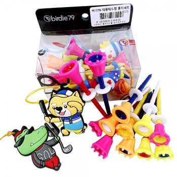 버디79 대왕헤드캡롱티(12개+캐릭터티걸이2개)세트 컬러랜덤