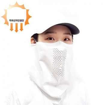 골프 에어심리스 남여공용 마스크 화이트